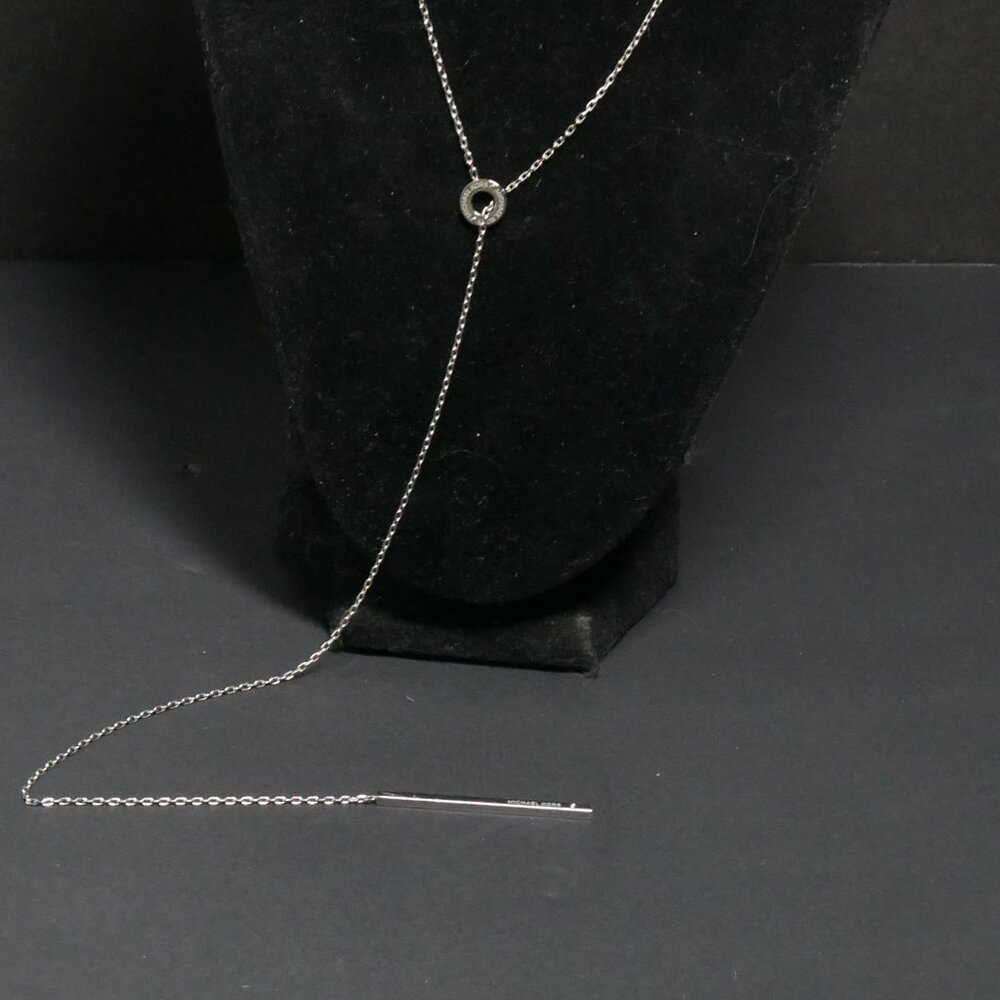 Michael Kors Necklace Loop and Baguette Crystal